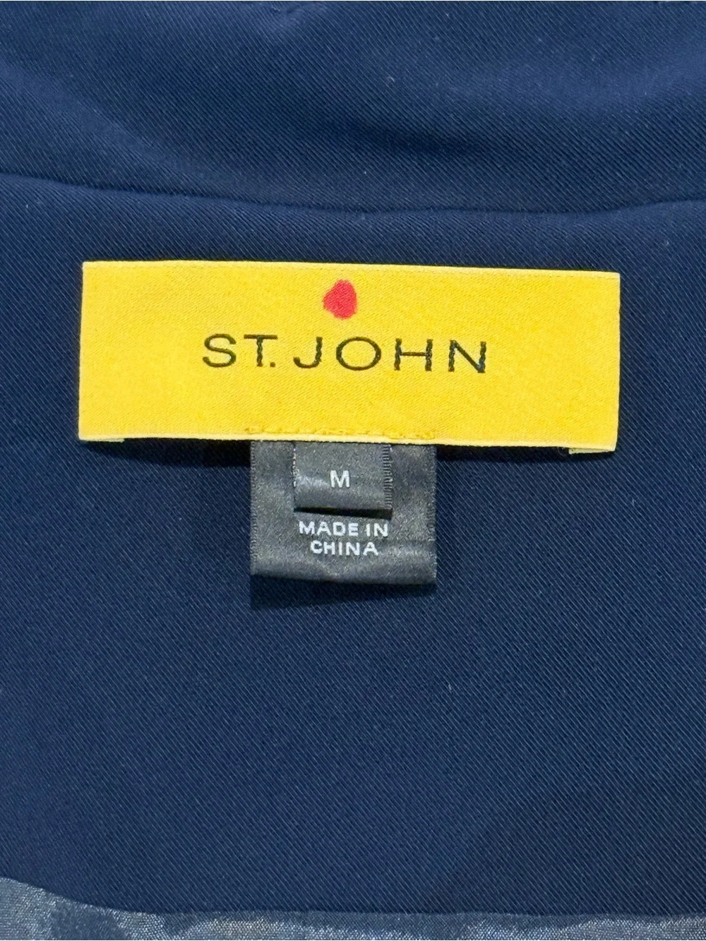 St. John Sport Zip Front Jacket Cape Cod Designer Luxury Career Travel Medium